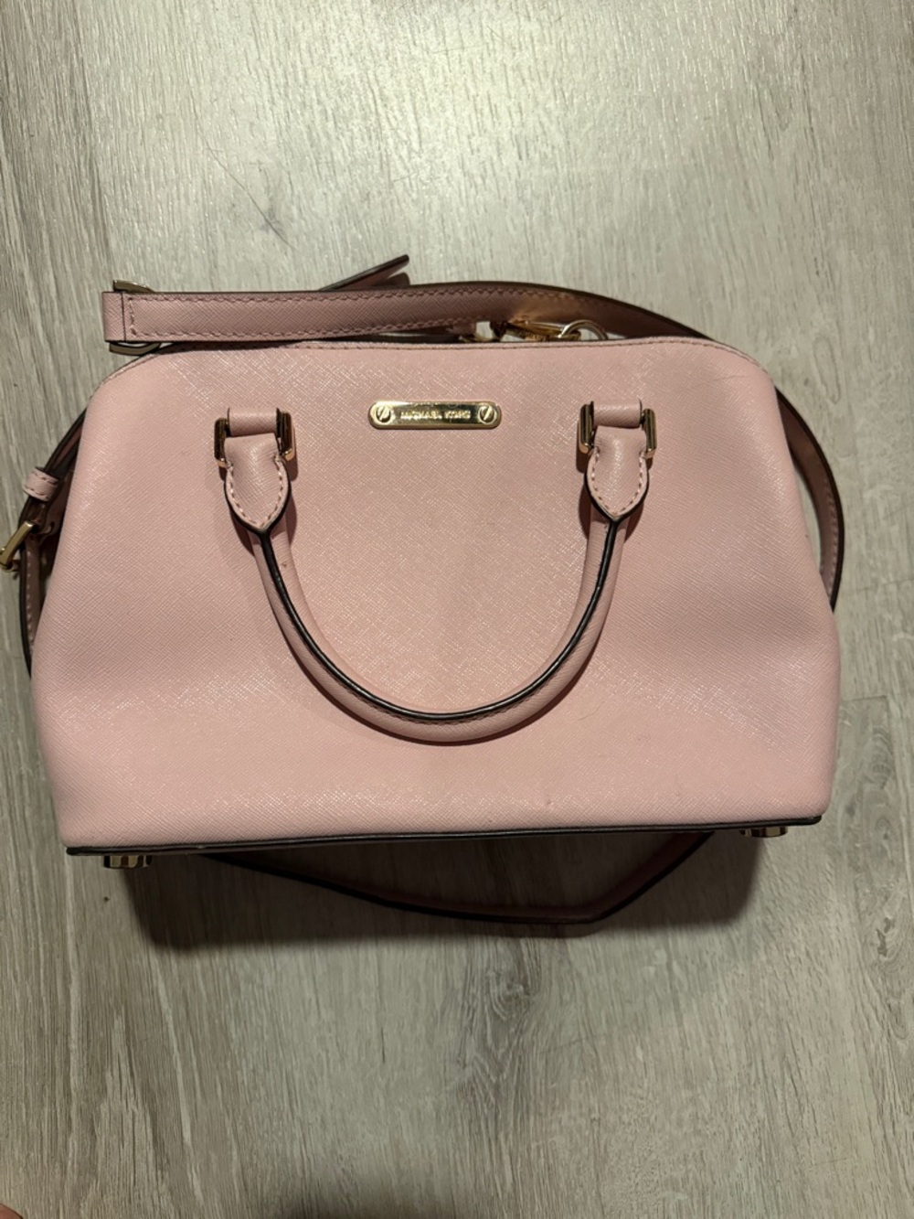 Michael Kors Blush Pink Satchel with Detachable Strap
